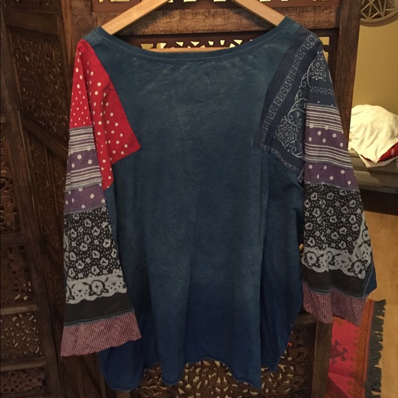 NEW NWT Free People Shibuya Tunic Blue - Picture 6 of 7